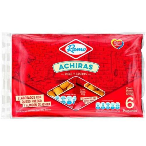Achiras Ramo 6 unidades 102gr Snack