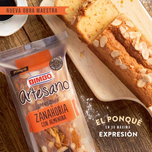 Ponque de Zanahoria con Almendra Bimbo 355gr Snack