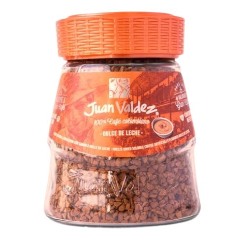 Juan Valdez Caramel Instant Coffee Freezed Dried (95gr/3.3 Oz) Café Juan Valdez Soluble Liofilizado de Dulce de Leche
