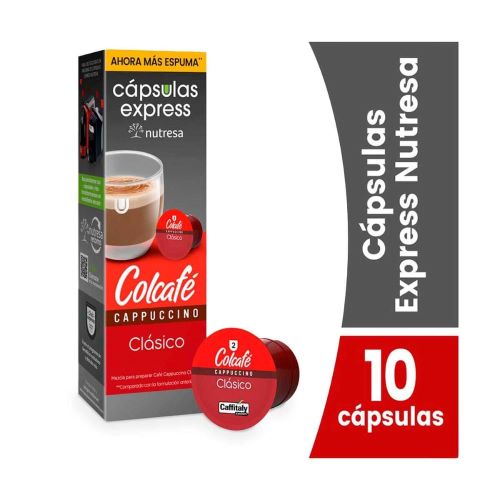 Colcafe Cappuccino Capsulas Express Clasico Cafe - 10 unid (1 pack)