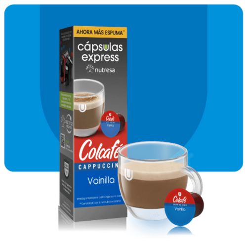 Colcafe 25g Colcafe Cappuccino Capsulas Express Vainilla Cafe - 10 unid (1 pack)