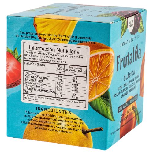 Liquid herbal fruit tea (30 tea bags) Frutalia aromatica de frutas colombia Fruit Tea Sampler, papaya, Blackberry, Passion fruit, Pineapple, Strawberry, Peach, Orange, cape gooseberry, Blueberry, Grenade aromaticas food