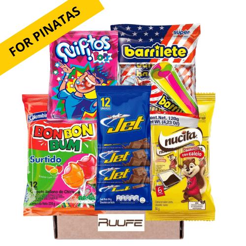 Colombian Gift box for pinatas Colombian Snacks Dulces Colombianos Colombian Snacks online Productos Colombianos Online