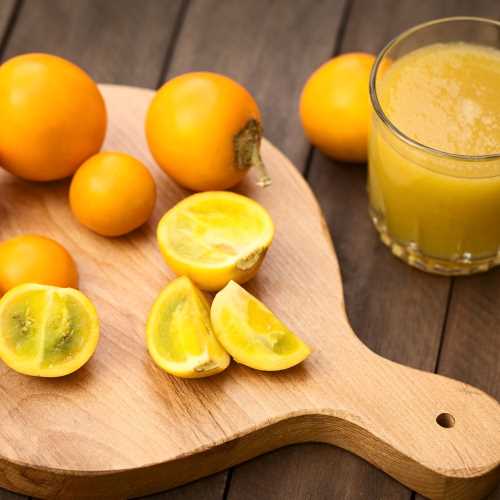 Naranjilla Orange fruit (11 pack) Lulo fruit fruta fresca Fresh Solanum quitoense lulo Exotic fruit