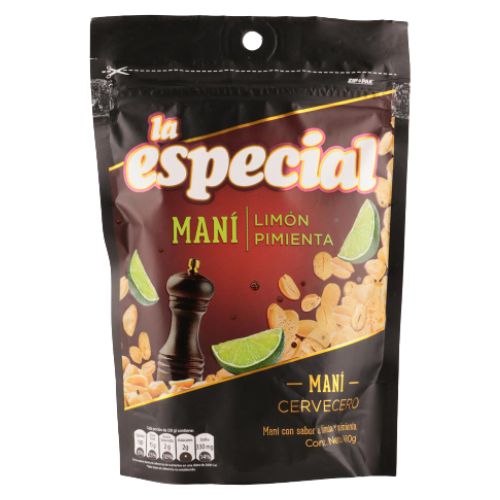 Mani La Especial Limon Pimienta 180gr Snack