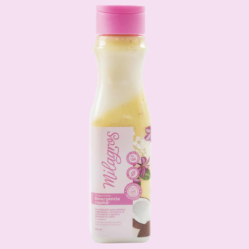 Milagros Tratamiento Emergencia Capilar Cabello estancado 500ml (2 pack)