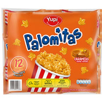 Palomitas Yupi Caramelo (12Pack) The most delicious Caramel popcorn-looking snack Colombian snacks Colombian food dulce colombiano mecato colombiano food