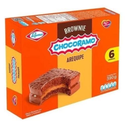 Brownie con Arequipe Chocoramo Ramo 6 unidades 390gr Snack