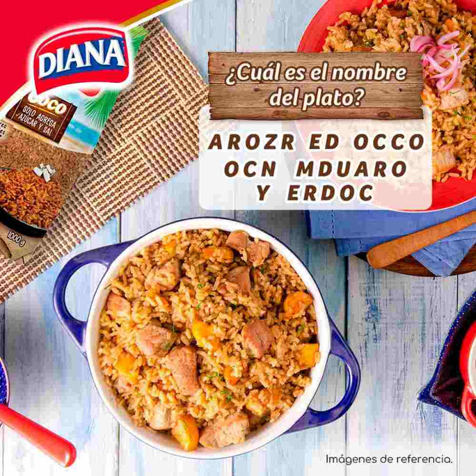 Coconut rice (3 Pack 500gr ea) Arroz de Coco Diana coconut rice flavored rice no artificial flavors or colors colombian food
