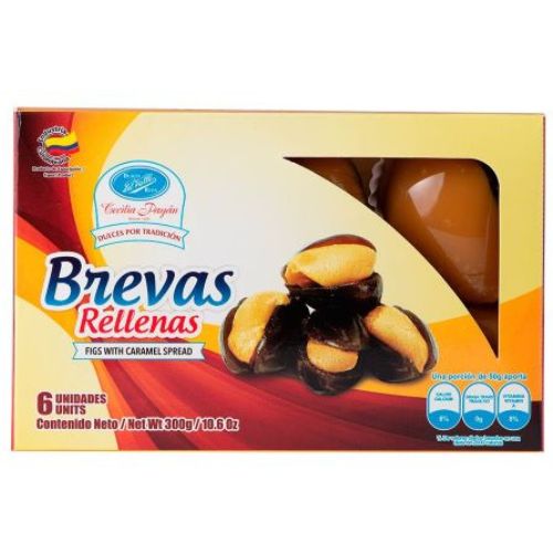 Brevas Rellenas con Arequipe Dulces del Valle 6 Unidades 300gr Snack