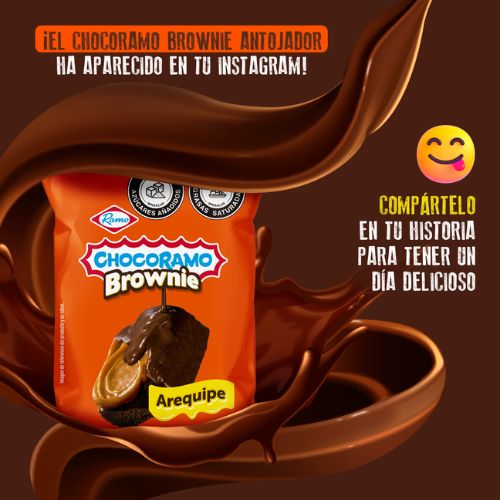 Mini Brownie Arequipe Chocoramo snack 240gr - 12unid