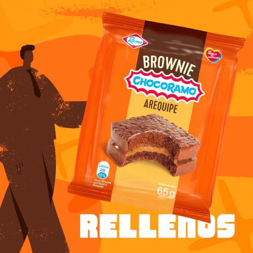 Mini Brownie Arequipe Chocoramo snack 240gr - 12unid
