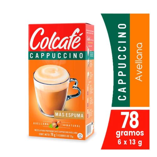 Colcafe Capuccino Avellana Cafe 78g - 6 unid (1 pack)
