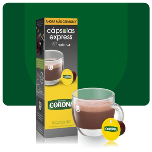 Chocolate Corona Pods Capsules Corona Expresso Caps Resealable Sweet Chocolate No Cholesterol or Trans-Fat Delicious On-The-Go Treat Chocolate Corona Capsulas food