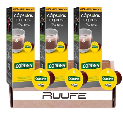 Chocolate Corona Pods (30 pck) Capsules Corona Expresso Caps Resealable Sweet Chocolate No Cholesterol or Trans-Fat Delicious On-The-Go Treat Chocolate Corona Capsulas food
