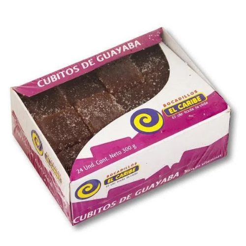 Cubitos de Bocadillo de Guayaba El Caribe 24 Unds 300gr Snack
