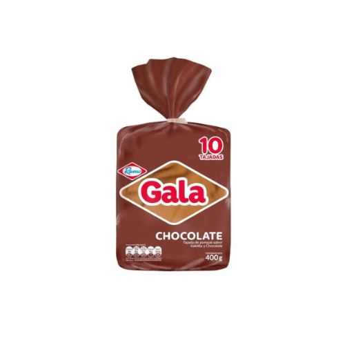Ponque Gala chocolate block x10 slices - 14.10oz food