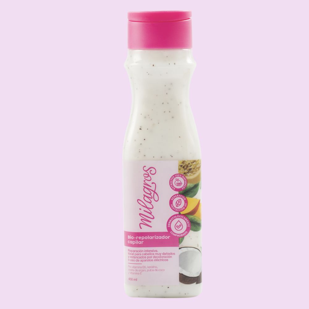 Miracles Biorepolarizing Treatment ideal for very damaged and stagnant hair due to bleaching 450ml (2 pack)