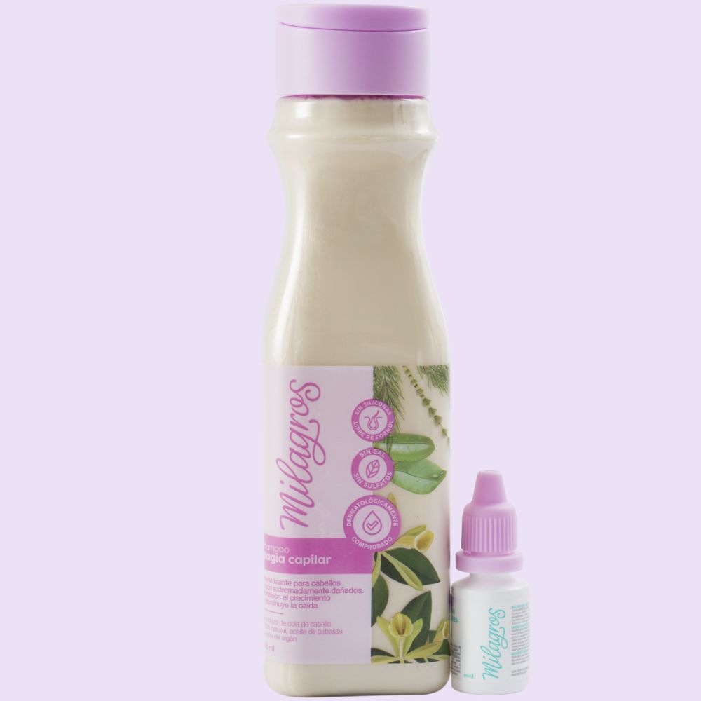 Milagros Shampoo ultra-nutritivo, Milagros Shampoo Magia Capilar y Milagros Tratamiento a base de frutas (3 pack)