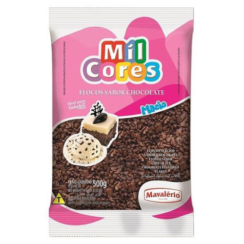 Chocolate Flocos Macio Mavalério 500g / Chocolate Flakes Mavalério 500g food