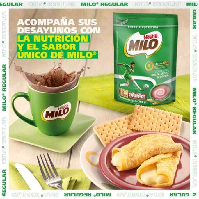 Milo Powder (3 pack) Milo chocolate powder Instant Malt Chocolate Milk Powdered Drink Colombian and Malaysian Milo en polvo chocolate food