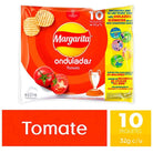 Papas Margarita de Tomate (20 Pack) Crunchy Potato Chips Tomato Flavor Papitas Margarita de Tomate mecato Colombiano Colombian Snacks Colombians Chips Red food
