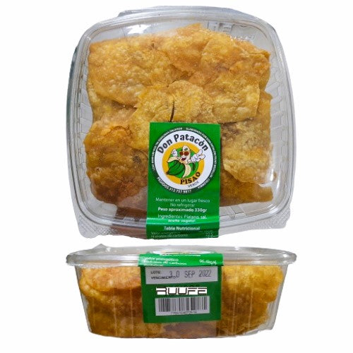 Patacon Pisao - Green Plantains (11 oz or 330gr) Platano Colombiano Colombian snacks patacon pisao platanito