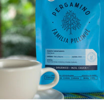 Whole bean Pergamino coffee (Pck of 2) 12.6 oz Blackberry yogurt, sweet tea and ripe plums and Sweet and smooth, with notes of chocolate and yellow fruits flavor Pergamino Colombian Coffee Bean Coffee Whole Bean Colombian Coffee