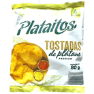 Fried Colombian plantain chips snack Totastas de Platano (pck of 4 pieces) colombian groceries colombian food online producto colombiano