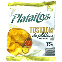 Fried Colombian plantain chips snack Totastas de Platano (pck of 4 pieces) colombian groceries colombian food online producto colombiano food