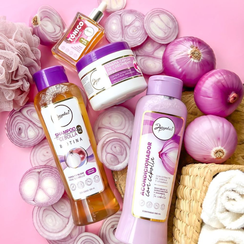 Anyeluz Shampoo de Cebolla y Anyeluz Acondicionador de Cebolla (2 pack)