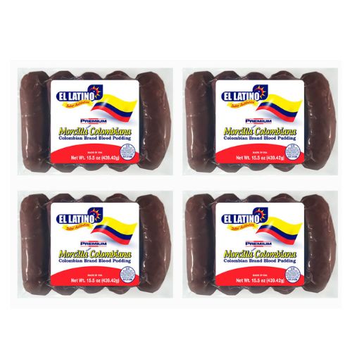 El Latino Colombian Morcillas 15.50 oz or 5 units (Pack of 4), total 20 units or 3.87lb food