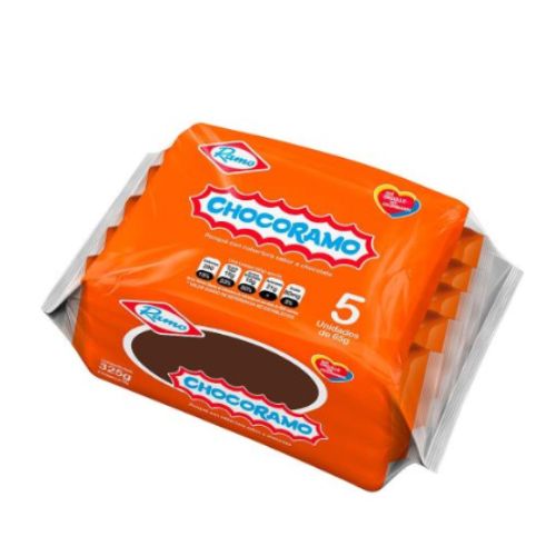 Ponque Chocoramo Cubierto de Chocolate Snack 325gr - 5 unid (1 pack)